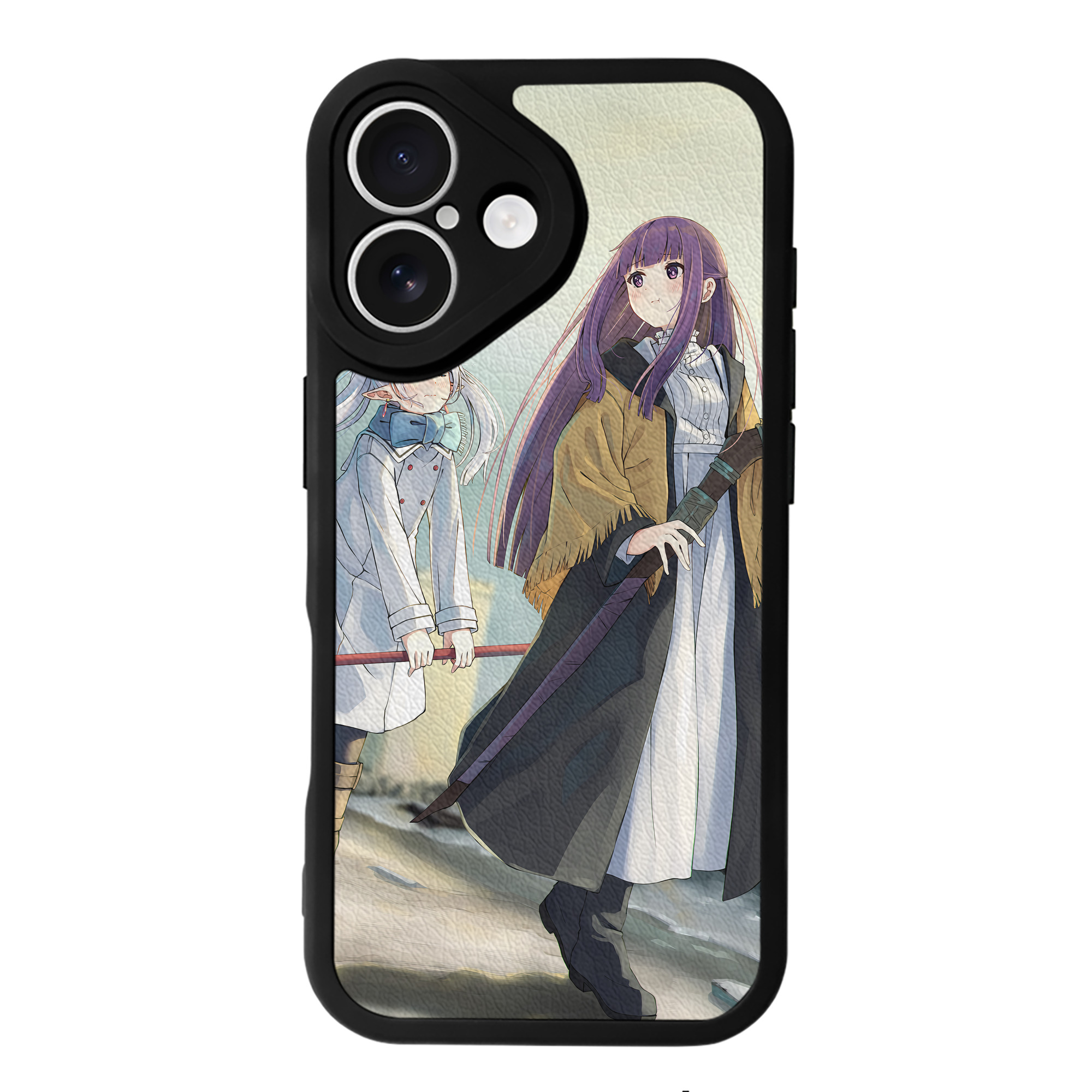 （画像用） 葬送のフリーレン Frieren 【iPhone 16シリーズ対応】シリコンスマホケース（レザー調） 材質：シリコン